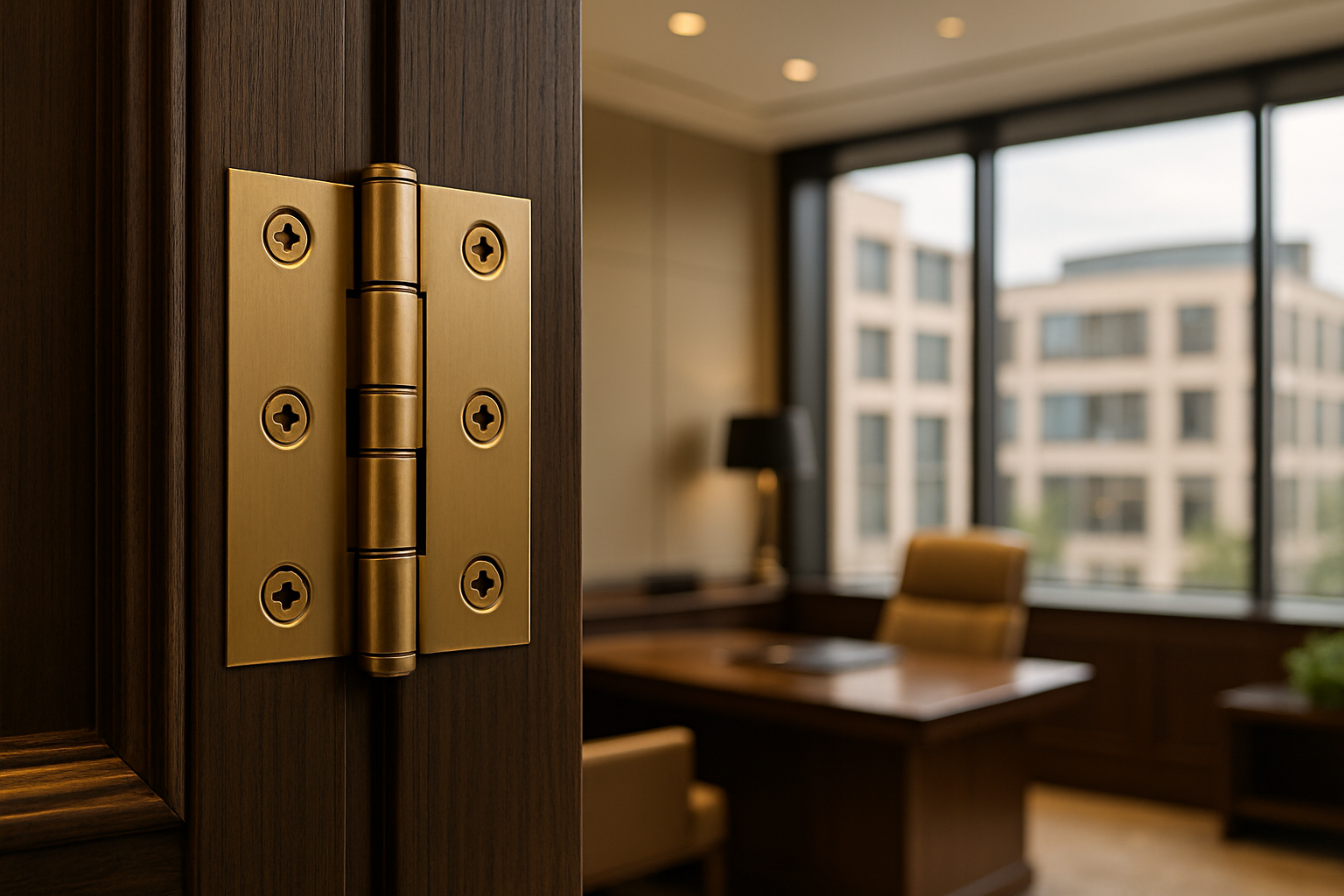 Small Hinges Swing Big Doors